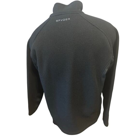 Spyder Core Black Half ZIP Mens Large Sweater - Picture 3 of 5